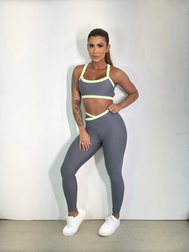 Conjunto Calça Color Trend Top 4 Faixas